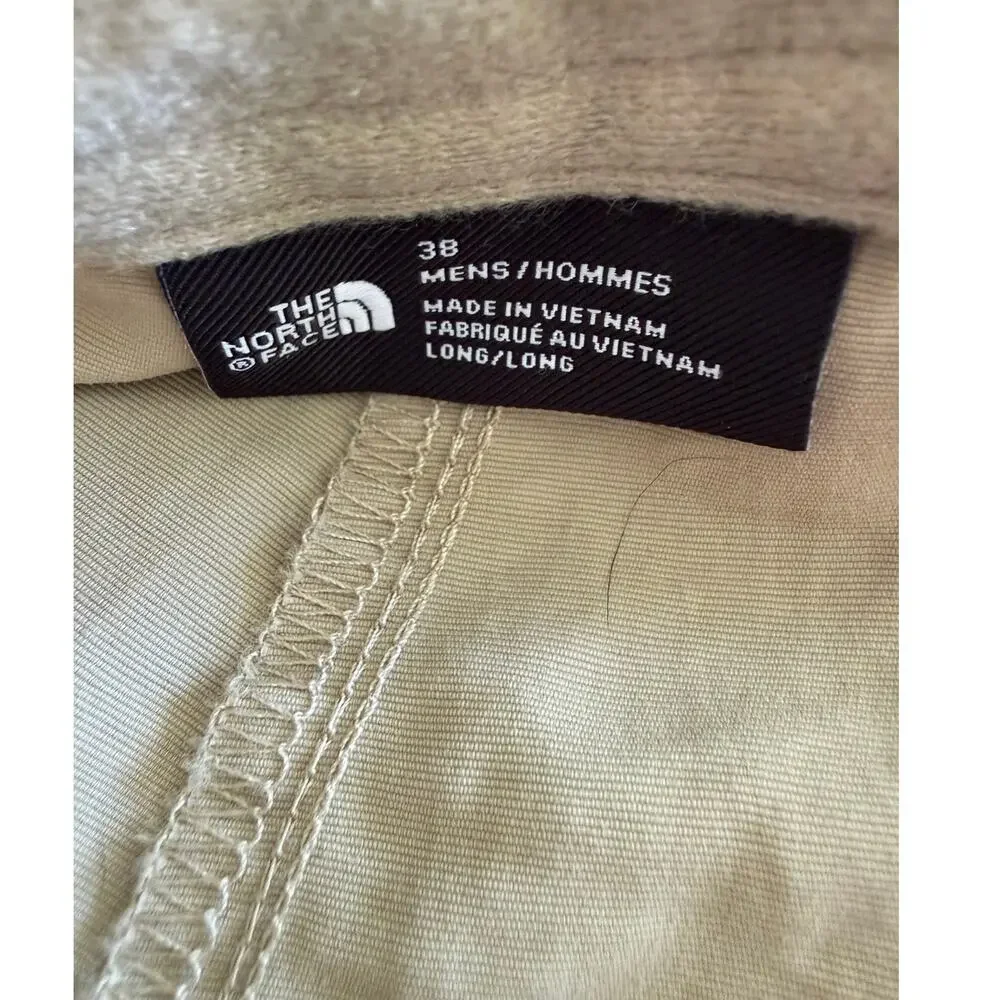 The North Face Men's Khaki Convertible Hiking Pants, Size 38/32